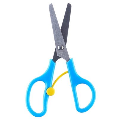 Ножницы детские 13 см, безопасные, пластиковые ручки с фиксатором, «Тачки», МИКС