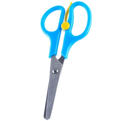 Ножницы детские 13 см, безопасные, пластиковые ручки с фиксатором, «Тачки», МИКС