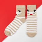 Носки новогодние женские KAFTAN "Олень" размер 36-39 (23-25 см), 100% п/э - фото 23330909