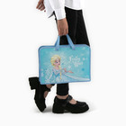 Папка пластиковая с ручками А4, на молнии, 8×33×24 см, «Холодное сердце» - Фото 7