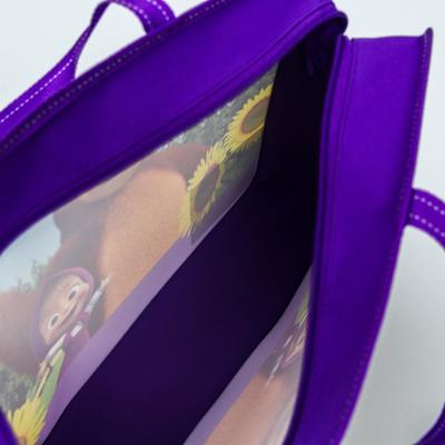 Папка с ручками_ пластик А4 80мм 330*240 15Ш48р, Маша и Медведь «Маша»,