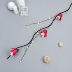 Декор тинги "Аквилегия" 150 см (фасовка 5шт, цена за 1шт) микс (комплект 5 шт) - фото 33422597