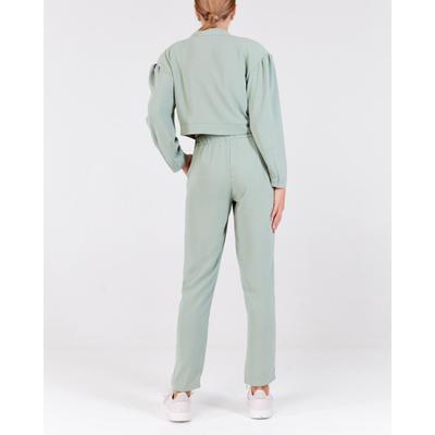 Брюки женские чиносы MINAKU: Green trend, зелёные, размер 42
