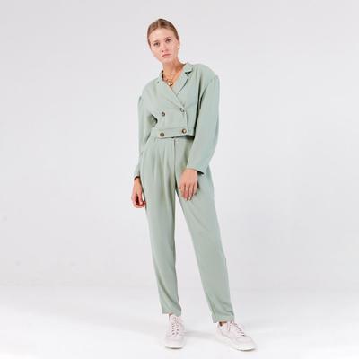Брюки чиносы женские MINAKU: Green trend, зелёные, размер 46