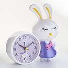 Часы - будильник настольные «Зайка», плавный ход, циферблат d-8.7 см, 15×16 см, АА - Фото 2
