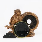 Часы настольные интерьерные "Каминные. Умный филин", 14 х 6.5 х 11.5 см, циферблат d-6 см - Фото 2