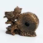 Часы настольные интерьерные "Каминные. Умный филин", 14 х 6.5 х 11.5 см, циферблат d-6 см - Фото 3