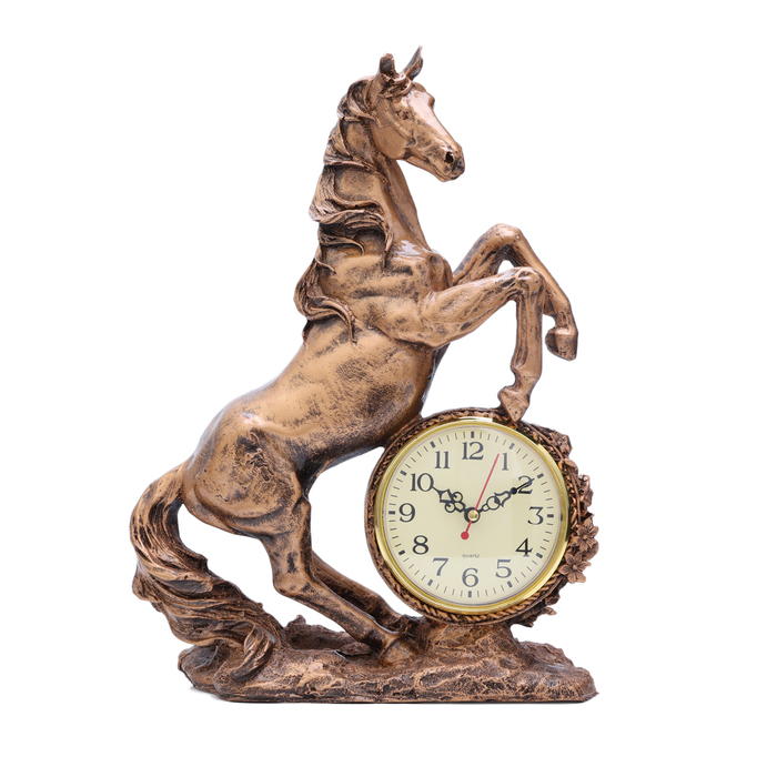 Часы настольные "Каминные. Конь", дискретный ход, 27 х 12 х 36.5 см - Фото 1