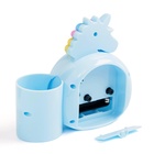 Часы - органайзер с будильником «Милый единорог», дискретный ход, d=6.5 см, 12.5×9 см, АА - Фото 4