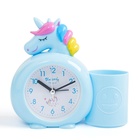Часы - органайзер с будильником «Милый единорог», дискретный ход, d=6.5 см, 12.5×9 см, АА - Фото 5