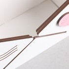 Кашпо деревянное "Конверт Облако сердец", белый, 16×6.8×18.5 см - фото 21130526