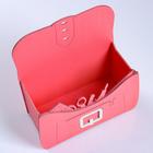 Кашпо деревянное "Рюкзачок открытый", коралловый, 20×9×21 см 5241966