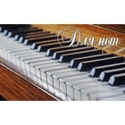 Тетрадь для нот 8л А5 «Пианино» горизонтальная, скрепка - фото 110641976