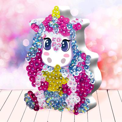 Аппликация пайетками «Единорог»