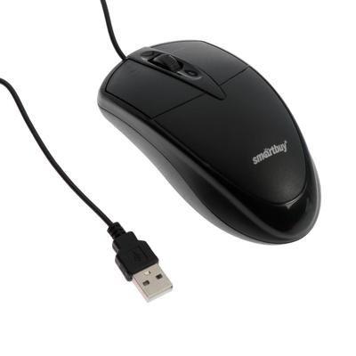 Мышь Smartbuy ONE 215, проводная, с подсветкой, оптическая, 1500 dpi, USB, чёрная
