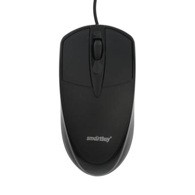 Мышь Smartbuy ONE 215, проводная, с подсветкой, оптическая, 1500 dpi, USB, чёрная