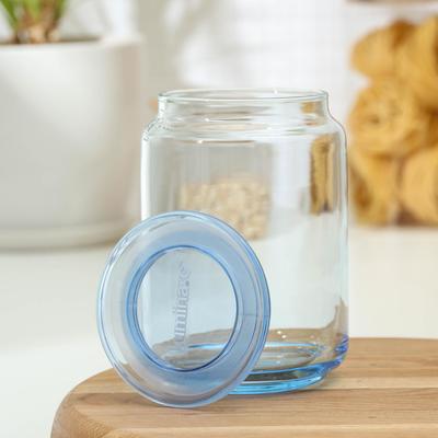 Банка Rondo Ice Blue, 0,75 л, с пластиковой крышкой