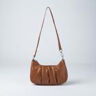 Сумка женская, отдел на молнии, длинный ремень, цвет рыжий - фото 809114882