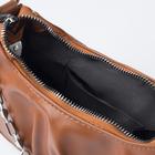 Сумка женская, отдел на молнии, длинный ремень, цвет рыжий - фото 809114883