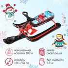 Снегокат «Ника-кросс Хоккей», СНК/Х2, цвет красный/чёрный - Фото 1