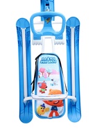 Снегокат «Тимка спорт 4-1» Ми-ми-мишки, со спинкой, голубой, ТС4-1/ММ1 Nika Kids - Фото 15