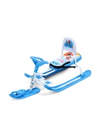 Снегокат «Тимка спорт 4-1» Ми-ми-мишки, со спинкой, голубой, ТС4-1/ММ1 Nika Kids - Фото 6