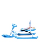 Снегокат «Тимка спорт 4-1» Ми-ми-мишки, со спинкой, голубой, ТС4-1/ММ1 Nika Kids - Фото 8