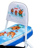 Снегокат «Тимка спорт 4-1» Три кота, голубой, белый, со спинкой, ТС4-1/ТК Nika Kids - Фото 14