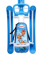 Снегокат «Тимка спорт 4-1» Три кота, голубой, белый, со спинкой, ТС4-1/ТК Nika Kids - Фото 15