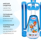 Снегокат «Тимка спорт 4-1 Три кота», ТС4-1/ТК, со спинкой и ремнём безопасности - Фото 5