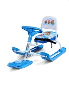 Снегокат «Тимка спорт 4-1» Три кота, голубой, белый, со спинкой, ТС4-1/ТК Nika Kids - Фото 7