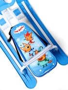 Снегокат «Тимка спорт 4-1» Три кота, голубой, белый, со спинкой, ТС4-1/ТК Nika Kids - Фото 9