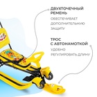Снегокат с колёсами «Тимка спорт 6 Три кота», ТС6/ТК, с родительской ручкой, со спинкой и ремнём безопасности, цвет жёлтый/чёрный - Фото 3