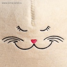 Шапка для бани и сауны, «Кошечка», полиэфир 70%, шерсть 30%, белая - Фото 4