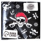 Салфетки бумажные «Пират», однослойные, 24×24 см, набор 20 шт. - Фото 2