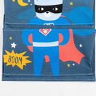 Кармашек текстильный Этель "Super hero", 3 отделения, 26х50 см, водонепроницаемый - фото 119408441