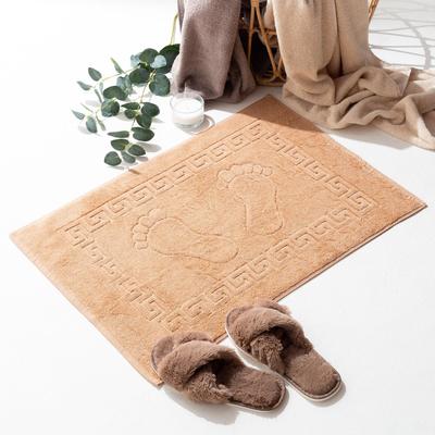 Полотенце для ног «Ножки» 50×70 см, хлопок 100%, кофе с молоком