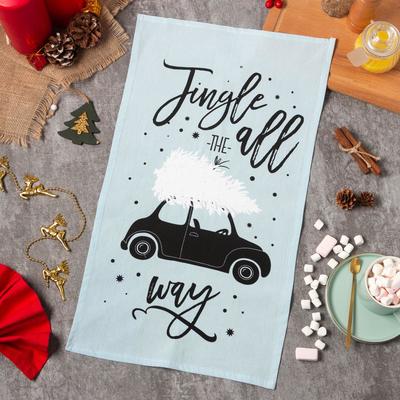 Полотенце Этель Jingle all the way, 32×58 (±3 см), 100% хлопок