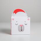 Коробка для мини-букетов «С новым годом», мишка, 12 х 17 х 10 см - Фото 2