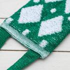 Мочалка-лента для тела хлопковая Доляна «Узор», 40×11 см, цвет МИКС - Фото 4