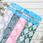 Мочалка-лента для тела хлопковая Доляна «Узор», 40×11 см, цвет МИКС - Фото 5