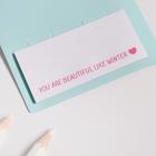 Ручка на открытке с бумажным блоком Winter Queen, 20 листов - фото 47122918