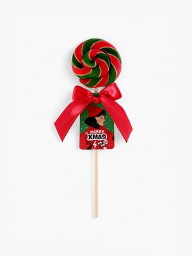Леденец на палочке Merry Xmas, со вкусом вишни, 15 г (комплект 2 шт)