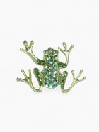 Брошь «Лягушка» волшебная, зелёная в золоте - Фото 1