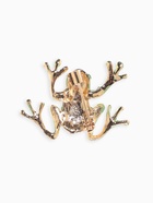 Брошь «Лягушка» волшебная, зелёная в золоте - Фото 2