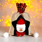 Мешок новогодний для подарков «Новогодний», 20×30 см, МИКС - Фото 2