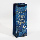 Пакет под бутылку «Новогодний космос», 13 × 36 × 10 см - фото 9137980