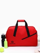 Сумка дорожная женская на молнии TEXTURA, большой размер, цвет красный - Фото 7