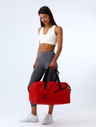 Сумка дорожная женская на молнии TEXTURA, большой размер, цвет красный - Фото 8