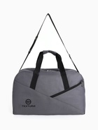 Сумка дорожная на молнии TEXTURA, большой размер, цвет серый - Фото 2